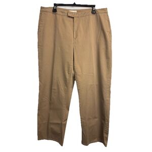 Coldwater Creek Women's Size 18W Khaki Pants Cotton Stretch Twill‎ 38X29 Brown